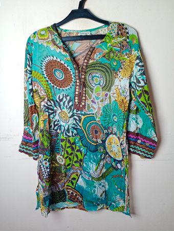 ARRELS Damen Bunte Druck Tunika