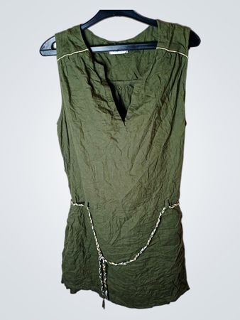 Cache Cache Ärmelloses Tunika-Kleid mit Gürtel