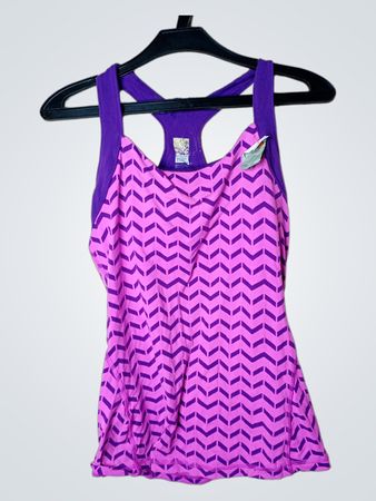Lila und Pink Chevron Racerback Tanktop