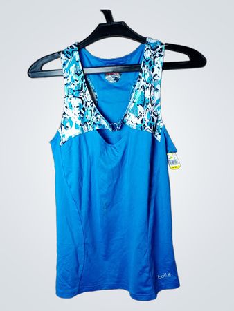 Bolle Blue Tanktop mit abstraktem Druck