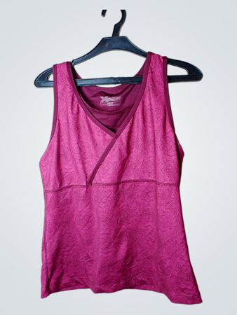 Xenith Damen Pink Gemustertes Sporttank-Top