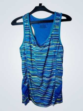 Blau gestreiftes Tanktop