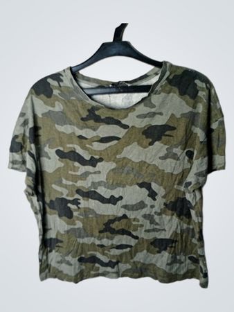 Zara Trafaluc Camouflage T-Shirt