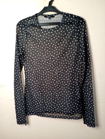 Vero Moda Polka Dot Mesh Langarmtop