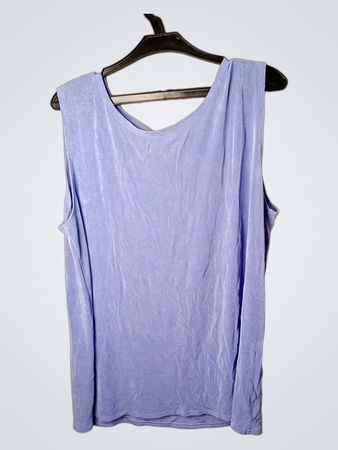 Damen Blau Ärmelloses Tanktop 100% Polyester