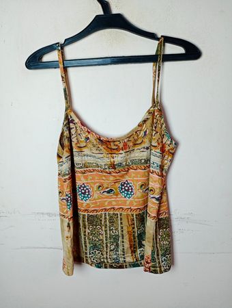 Bedruckte Spaghetti-Top