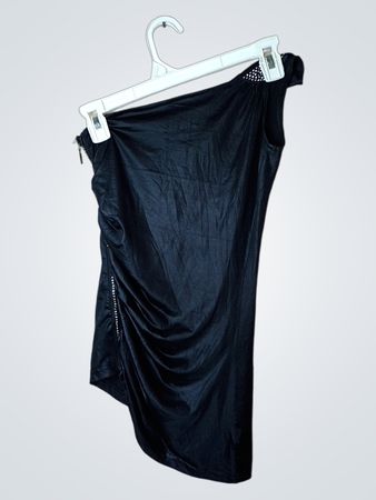 Tally Weijl Schwarzes Ein-Schulter-Kleid