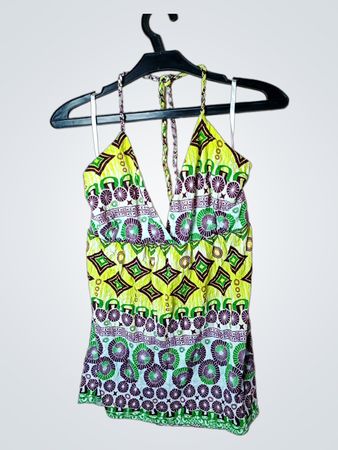 Colours of the World Halter Neck Tank Top