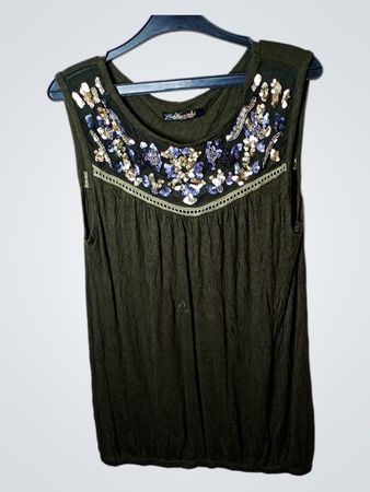 Karolski Collection Ärmelloses verziertes Top