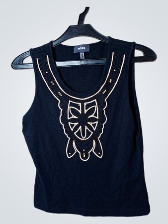 MEXX Schwarzes Verziertes Tanktop