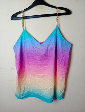 Ombre Chain Strap Cami