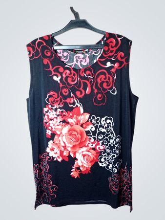 FOGLIA DORA ärmelloses Top mit Blumenmuster
