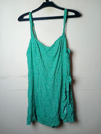Hollister Green Floral Mini Dress