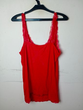 BODYFLIRT Rotes Spitzen-Cami-Top