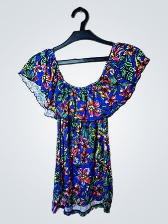 COLLE Off Shoulder Floral Print Dress