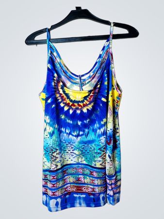 Body Flirt Boutique Damen Tie-Dye Spaghetti-Träger Tanktop