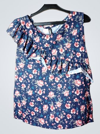 Mädchen Blumen Rüschen Tanktop