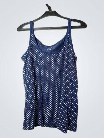 Esmara Marineblaues Polka Dot Tanktop