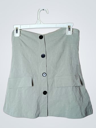 Ginatricot Trägerloses Mini-Kleid mit Knöpfen