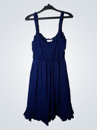 Orsay Marineblaues Smocked-Kleid