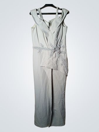 FOR COSTUME Graue Verzierte Robe Größe 42
