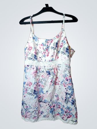 Blumenmuster-Camisole mit Spitzendekor