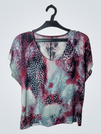 Damen Oberteil mit abstraktem Druck