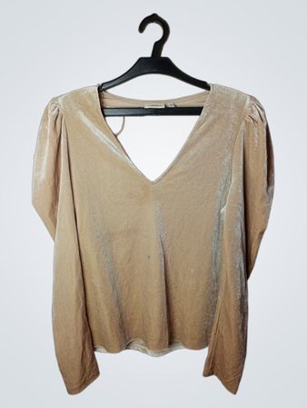 KappAhl Velvet Long-Sleeve Top