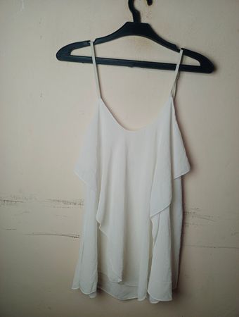 TODAY Weiße durchsichtige Camisole-Top