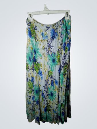 Öz Duman Floral Print Pleated Skirt