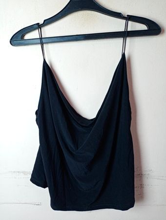 CALIENTE Damenmode schwarzes Spaghetti-Träger-Top