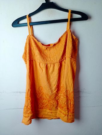 VOSK M29 Spaghetti-Träger Gerafftes Tanktop