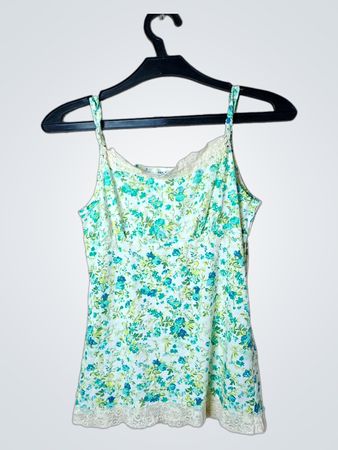 IN PLUS Floral Lace Trim Cami