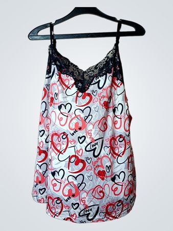 Damen-Camisole mit Herzdruck