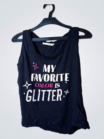 Inside My Favorite Color Is Glitter Tank Top