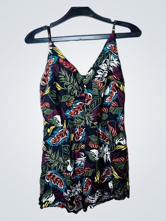 Stradivarius Floral Print Romper