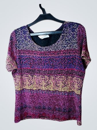 Nina & Simone Collection Kurzarmbedrucktes Oberteil