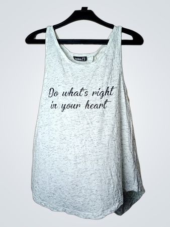 Janina "Tu, was in deinem Herzen richtig ist" Grafik Tanktop