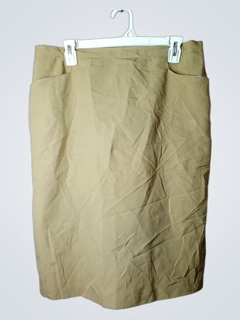 Beige Bleistiftrock