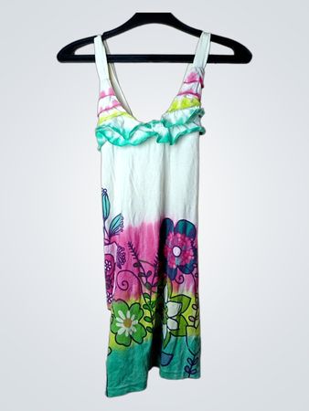 Mayoral Girls Tie-Dye Floral Print Jumpsuit Size 10
