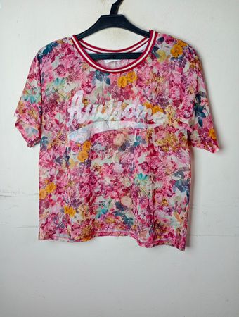 Lefties Damen T-Shirt mit floralem Muster