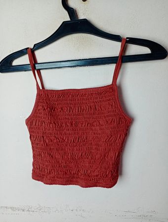 Rüschenshirt mit Spaghetti-Trägern