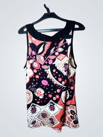 VIA APPIA Ärmelloses Tanktop mit verziertem Ausschnitt
