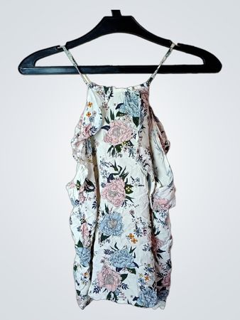 Geteiltes floralem Cold Shoulder Cami Top