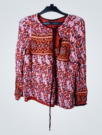 Tintoretto Damen Bluse mit langen Ärmeln Größe 38