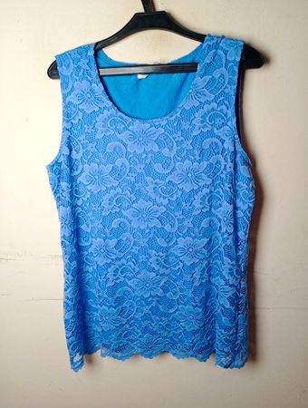 Pfeffinger Blue Lace Ärmelloses Top
