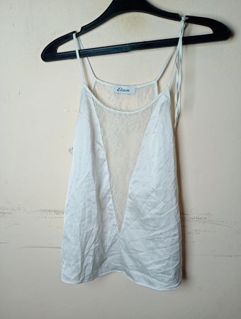 Etam White Lace Cami Top