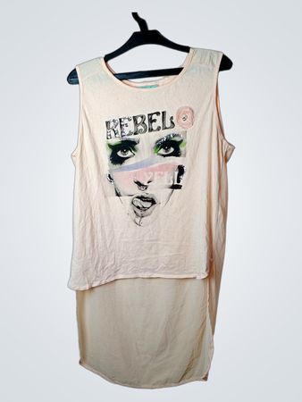 LOUISE OROP Rebel Graphic Tank Top