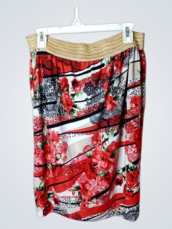 Rok aus Blumenmuster für Damen