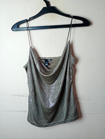 H&M Metallic Cami Top
